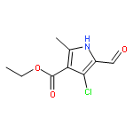 1H-Pyrrole-3-carboxylic acid, 4-chloro-5-formyl-2-methyl-, ethyl ester