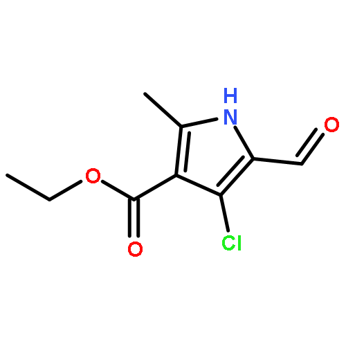 1H-Pyrrole-3-carboxylic acid, 4-chloro-5-formyl-2-methyl-, ethyl ester