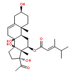 Pregn-5-en-20-one,12-[[(2E)-3,4-dimethyl-1-oxo-2-pentenyl]oxy]-3,8,14,17-tetrahydroxy-, (3b,12b,14b,17a)-