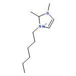 1H-Imidazolium, 1-hexyl-2,3-dimethyl-