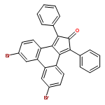 2H-Cyclopenta[l]phenanthren-2-one, 6,9-dibromo-1,3-diphenyl-