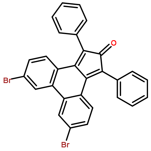 2H-Cyclopenta[l]phenanthren-2-one, 6,9-dibromo-1,3-diphenyl-