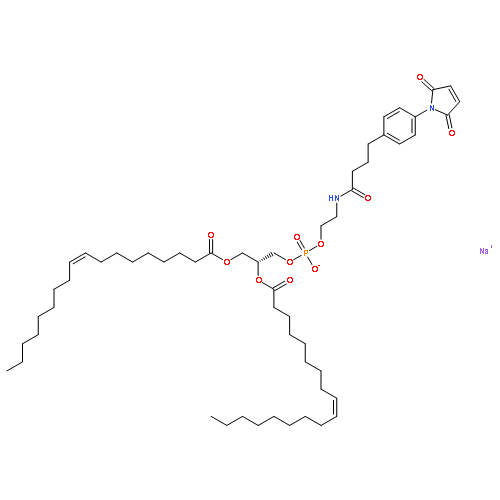 sodium,[(2R)-2,3-bis[[(Z)-octadec-9-enoyl]oxy]propyl] 2-[4-[4-(2,5-dioxopyrrol-1-yl)phenyl]butanoylamino]ethyl phosphate