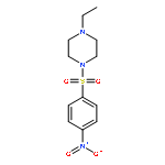 1-ethyl-4-({4-nitrophenyl}sulfonyl)piperazine