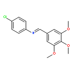 N-(4-CHLOROPHENYL)-1-(3,4,5-TRIMETHOXYPHENYL)METHANIMINE 