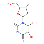 Thymidine, 5,6-dihydro-5,6-dihydroxy-, (5R,6S)-