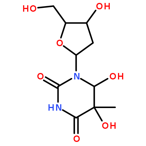 Thymidine, 5,6-dihydro-5,6-dihydroxy-, (5R,6S)-