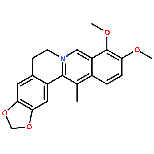 Benzo[g]-1,3-benzodioxolo[5,6-a]quinolizinium,5,6-dihydro-9,10-dimethoxy-13-methyl- (9CI)