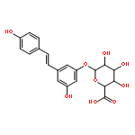 b-D-Glucopyranosiduronic acid,3-hydroxy-5-[(1E)-2-(4-hydroxyphenyl)ethenyl]phenyl