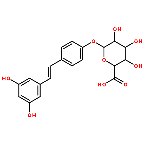 b-D-Glucopyranosiduronic acid,4-[(1E)-2-(3,5-dihydroxyphenyl)ethenyl]phenyl