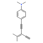 Benzenamine, 4-(3-ethynyl-4-methyl-3-penten-1-ynyl)-N,N-dimethyl-