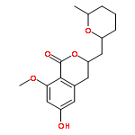 6-hydroxy-8-methoxy-3-(6-methyl-tetrahydro-pyran-2-ylmethyl)-isochroman-1-one