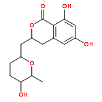 1H-2-Benzopyran-1-one,3,4-dihydro-6,8-dihydroxy-3-[(tetrahydro-5-hydroxy-6-methyl-2H-pyran-2-yl)methyl]-