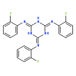 2-N,4-N,6-N-TRIS(2-FLUOROPHENYL)-1,3,5-TRIAZINE-2,4,6-TRIAMINE 