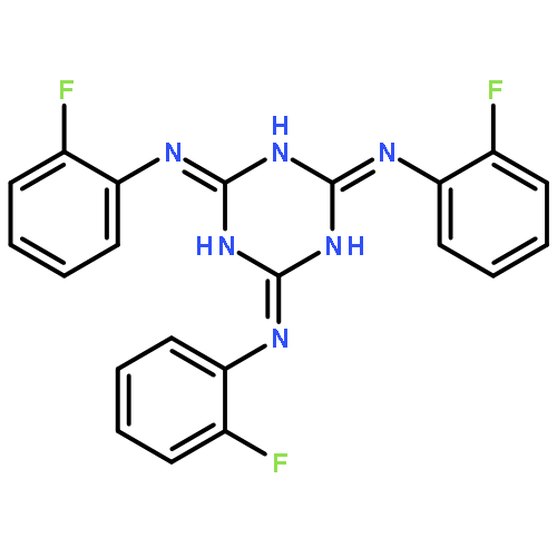 2-N,4-N,6-N-TRIS(2-FLUOROPHENYL)-1,3,5-TRIAZINE-2,4,6-TRIAMINE 