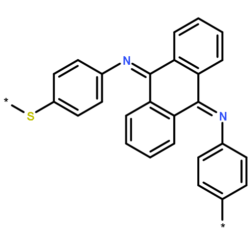 Poly(thio-1,4-phenylenenitrilo-9,10-anthracenediylidenenitrilo-1,4-pheny
lene)