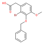 BENZENEACETIC ACID, 2-BROMO-4-METHOXY-3-(PHENYLMETHOXY)-