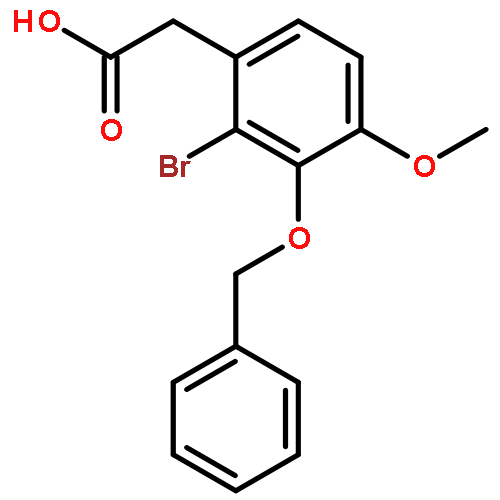 BENZENEACETIC ACID, 2-BROMO-4-METHOXY-3-(PHENYLMETHOXY)-