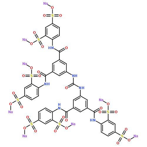 NF 449;4,4',4'',4'''-[CARBONYLBIS(IMINO-5,1,3-BENZENETRIYL-BIS(CARBONYLIMINO))]TETRAKIS-1,3-BENZENEDISULFONICACID,OCTASODIUMSALT 