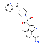 1H-Indole-7-carboxamide,4-fluoro-3-[oxo[4-(2-pyridinylcarbonyl)-1-piperazinyl]acetyl]-