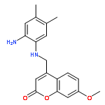 2H-1-Benzopyran-2-one,4-[[(2-amino-4,5-dimethylphenyl)amino]methyl]-7-methoxy-