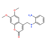 2H-1-Benzopyran-2-one,4-[[(2-aminophenyl)amino]methyl]-6,7-dimethoxy-