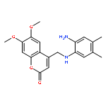 2H-1-Benzopyran-2-one,4-[[(2-amino-4,5-dimethylphenyl)amino]methyl]-6,7-dimethoxy-