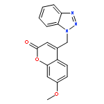 2H-1-Benzopyran-2-one, 4-(1H-benzotriazol-1-ylmethyl)-7-methoxy-