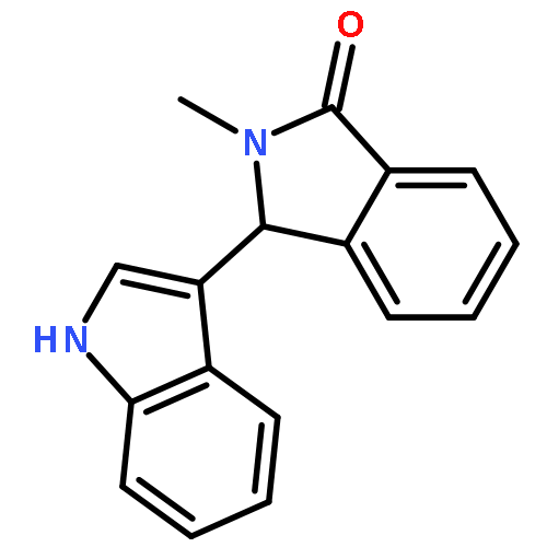 1H-ISOINDOL-1-ONE, 2,3-DIHYDRO-3-(1H-INDOL-3-YL)-2-METHYL-