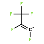 Propenylium, pentafluoro-