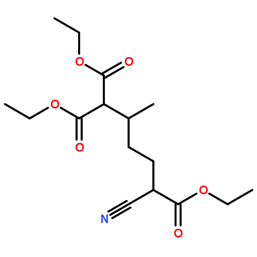 1,1,5-Pentanetricarboxylic acid, 5-cyano-2-methyl-, triethyl ester