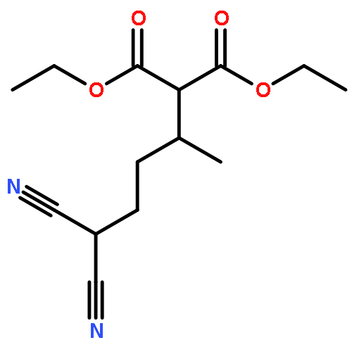 Propanedioic acid, (4,4-dicyano-1-methylbutyl)-, diethyl ester