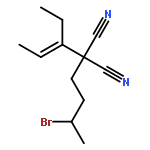 Propanedinitrile, (3-bromobutyl)[(1E)-1-ethyl-1-propenyl]-