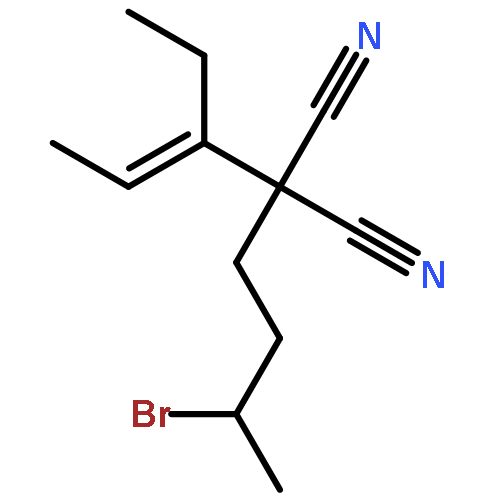 Propanedinitrile, (3-bromobutyl)[(1E)-1-ethyl-1-propenyl]-