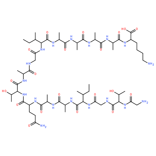 L-Lysine,glycyl-L-threonylglycyl-L-isoleucyl-L-alanyl-L-alanyl-L-glutaminyl-L-threonyl-L-alanylglycyl-L-isoleucyl-L-alanyl-L-alanyl-L-alanyl-L-alanyl-