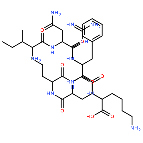 L-Lysine,L-isoleucyl-L-asparaginyl-L-phenylalanyl-L-leucyl-L-methionyl-L-arginyl-