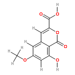 6-Me ether, 3-carboxylic acid-6, 8-Dihydroxy-3-hydroxymethyl-1H-2-benzopyran-1-one