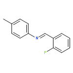 Benzenamine, N-[(2-fluorophenyl)methylene]-4-methyl-