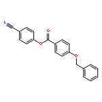 Benzoic acid, 4-(phenylmethoxy)-, 4-cyanophenyl ester