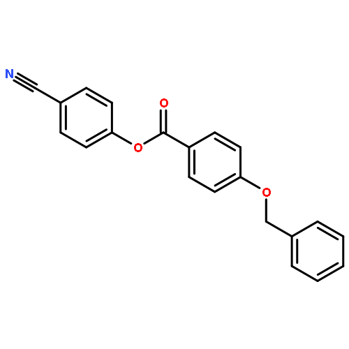 Benzoic acid, 4-(phenylmethoxy)-, 4-cyanophenyl ester