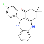 <br>11-(4-Chloro-phenyl)-3,3-dimethyl-2,3,4,5,10,11-hexahydro-dibenzo[b,e][1,4] diazepin-1-one