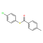 Benzenecarbothioic acid, 4-methyl-, S-(4-chlorophenyl) ester