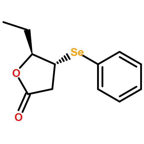 2(3H)-Furanone, 5-ethyldihydro-4-(phenylseleno)-, (4R,5S)-rel-