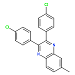 Quinoxaline, 2,3-bis(4-chlorophenyl)-6-methyl-