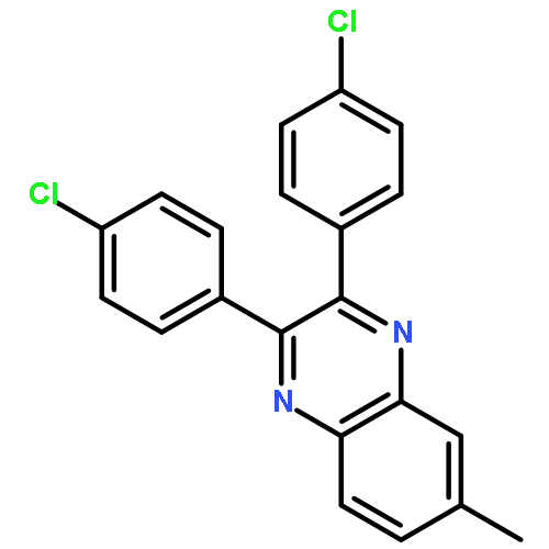 Quinoxaline, 2,3-bis(4-chlorophenyl)-6-methyl-