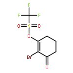 Methanesulfonic acid, trifluoro-, 2-bromo-3-oxo-1-cyclohexen-1-yl ester