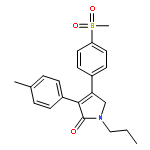 2H-Pyrrol-2-one,1,5-dihydro-3-(4-methylphenyl)-4-[4-(methylsulfonyl)phenyl]-1-propyl-