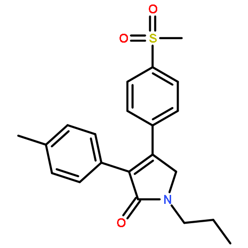 2H-Pyrrol-2-one,1,5-dihydro-3-(4-methylphenyl)-4-[4-(methylsulfonyl)phenyl]-1-propyl-