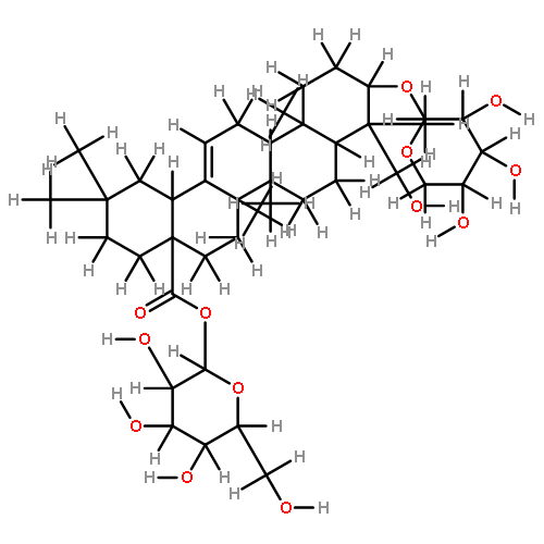 3-O-(alpha-L-arabinopyranosyl)-28-O-(beta-D-glucopyranosyl)hederagenin