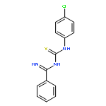 BENZENECARBOXIMIDAMIDE, N-[[(4-CHLOROPHENYL)AMINO]THIOXOMETHYL]-